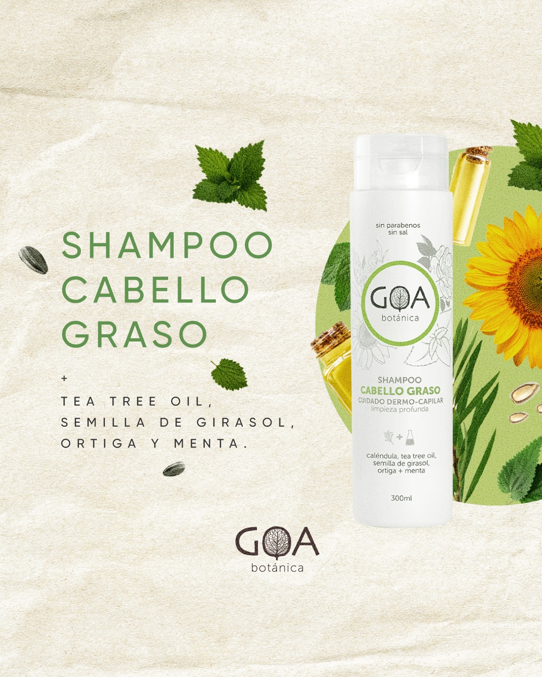 GOA Botánica Shampoo Cabello Graso