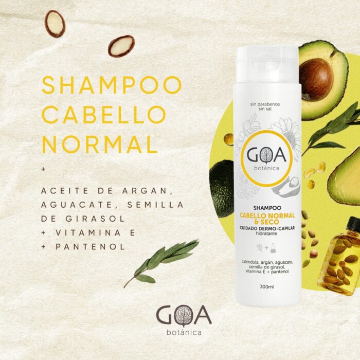 GOA Botánica Shampoo Cabello Normal y Seco
