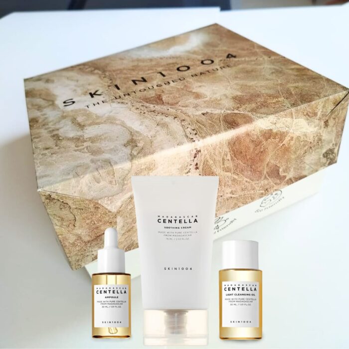 Skin1004 Centella Essential Set (Sooting Cream + Ampoule + Light Cleansing Oil)