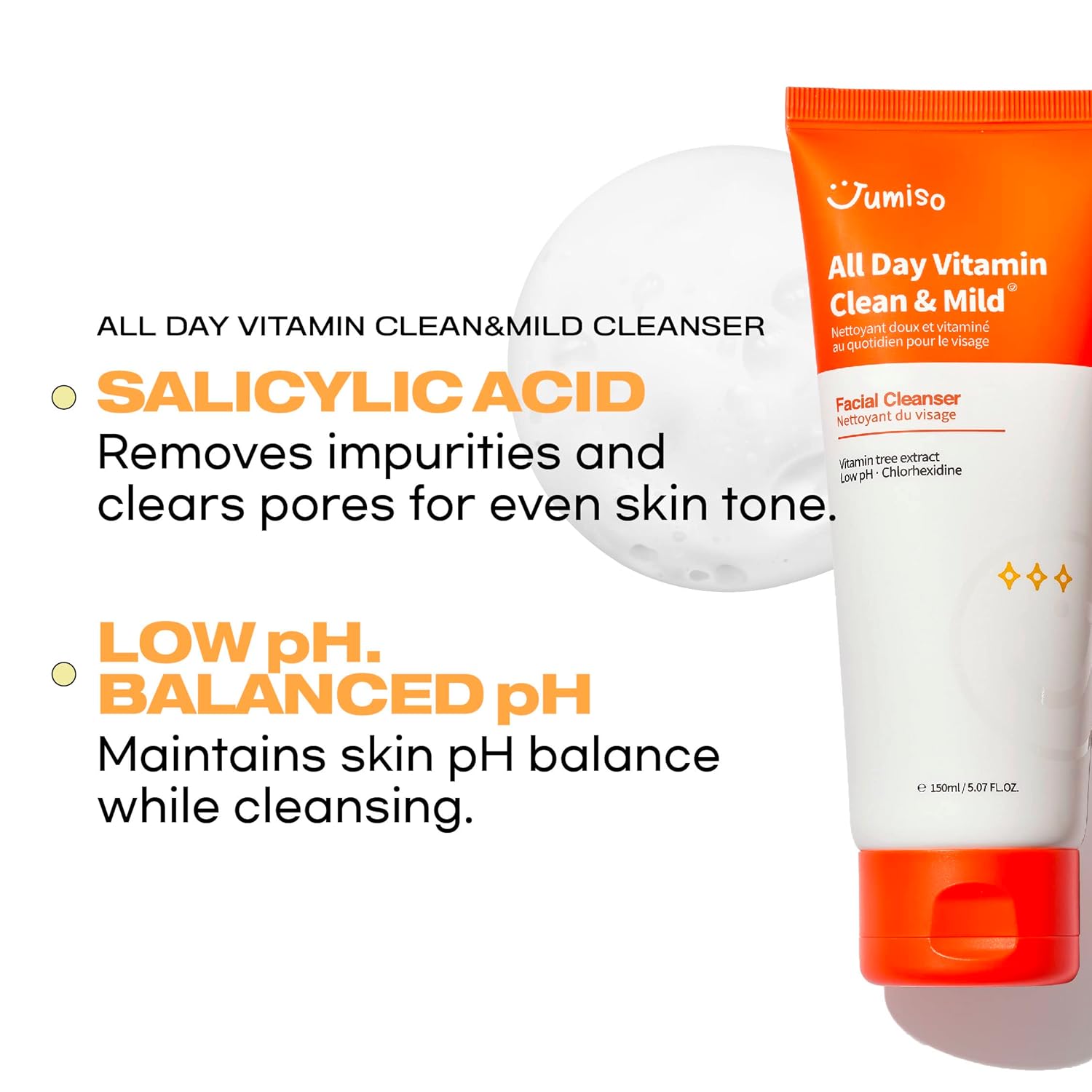 Jumiso All Day Vitamin Clean & Mild Facial Cleanser - Imagen 6