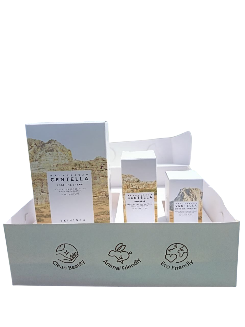 Skin1004 Centella Essential Set (Sooting Cream + Ampoule + Light Cleansing Oil) - Imagen 3