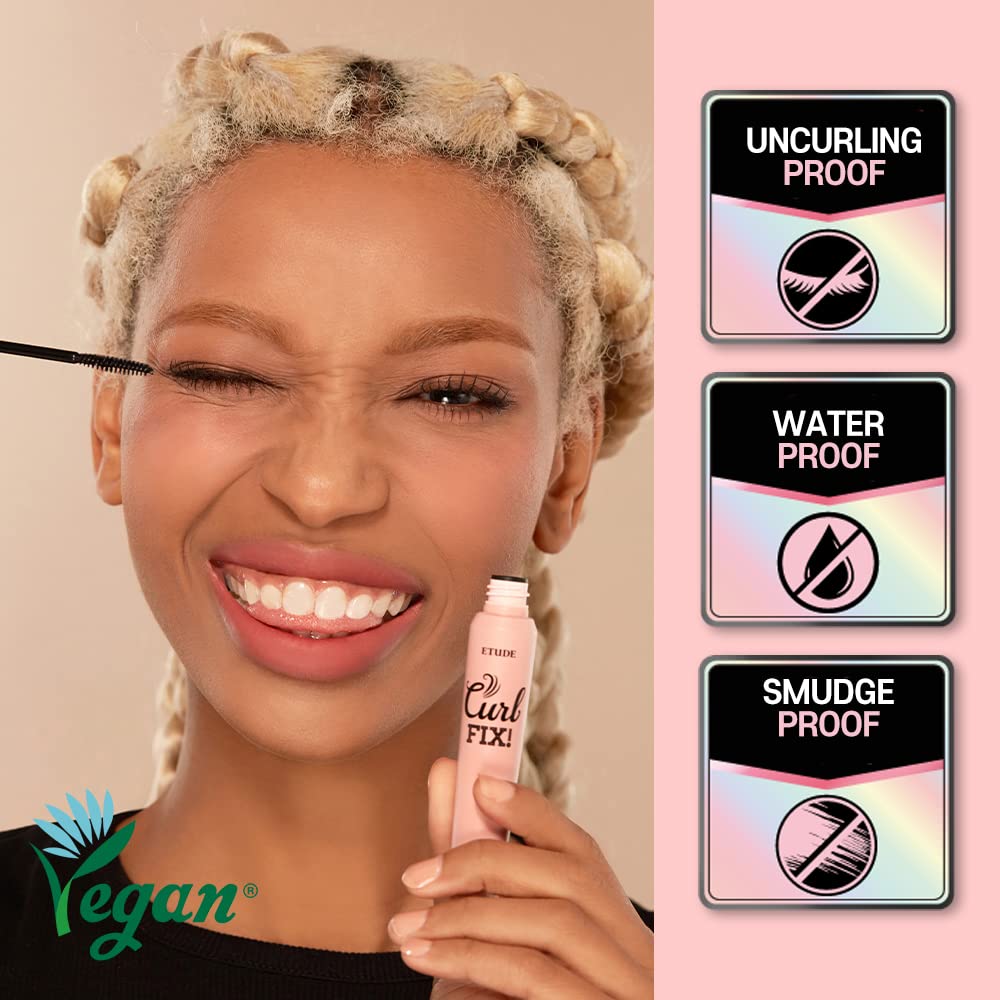 ETUDE Curl Fix Mascara #01 Black - Imagen 4