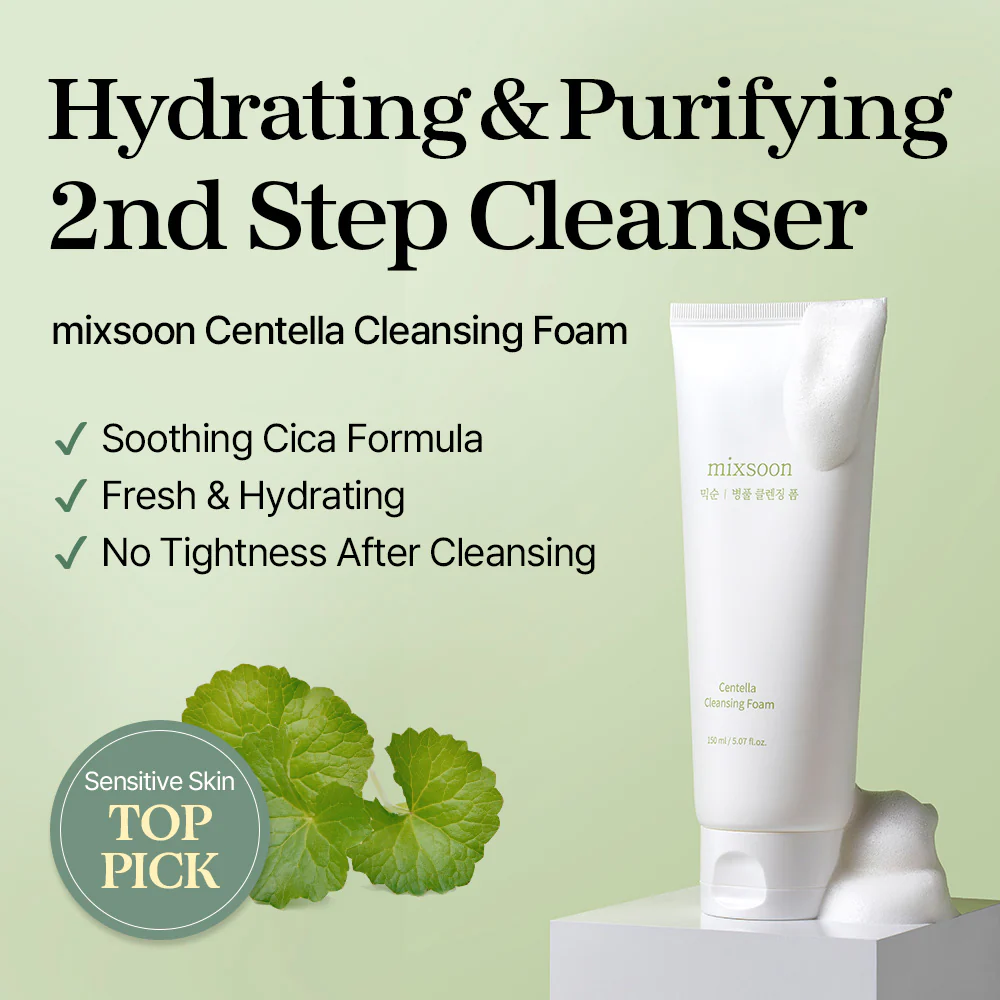 Mixsoon Centella Cleansing Foam - espuma cremosa