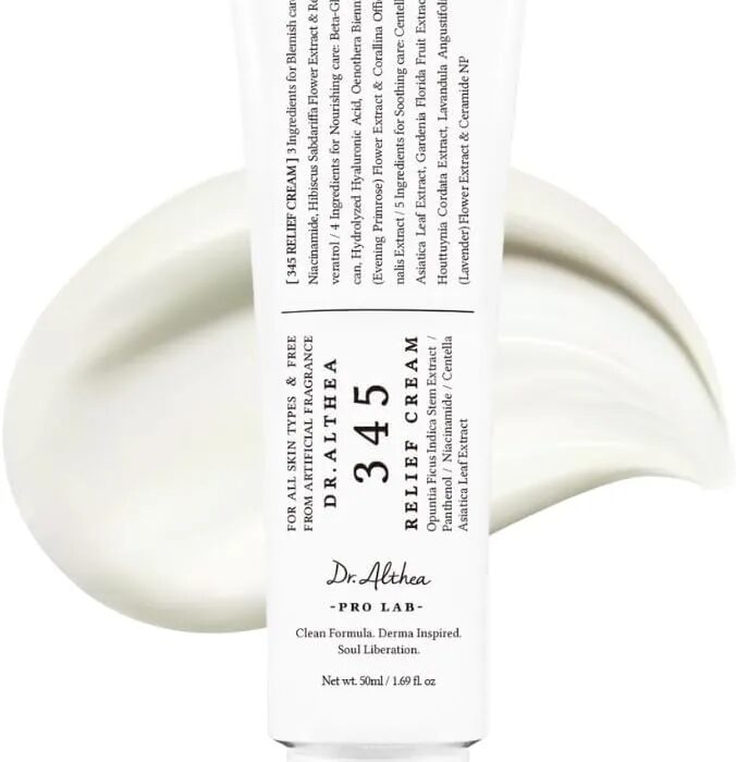 345 relief cream Dr.Althea - frasco 50ml crema calmante