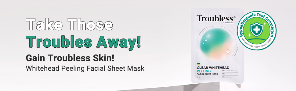 Clear Whitehead Peeling Facial Sheet Mask - packaging y textura