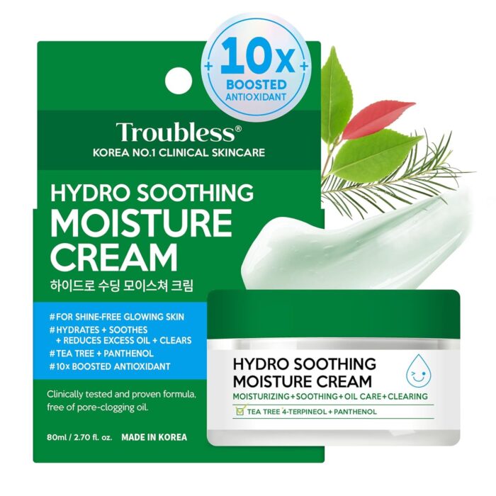 Crema hidratante Troubless Hydro Soothing - Textura ligera y absorción rápida
