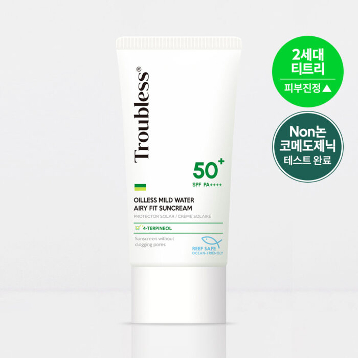 Protector solar Troubless Oiless - Aplicación en rostro para piel grasa