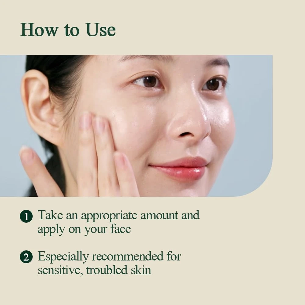 Aplicación de crema coreana Pyunkang Yul - hidratación 24h