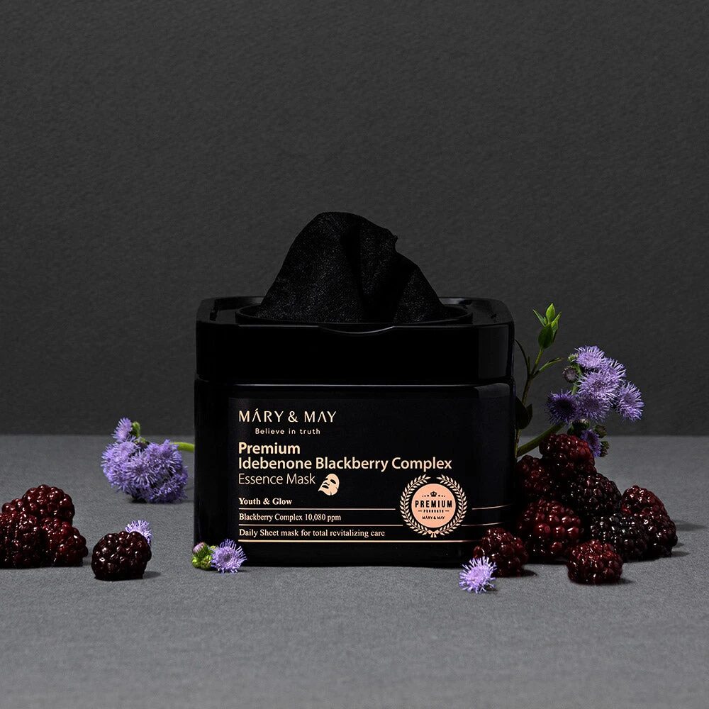 mascarilla premium idebenone blackberry Mary&May - galería 7
