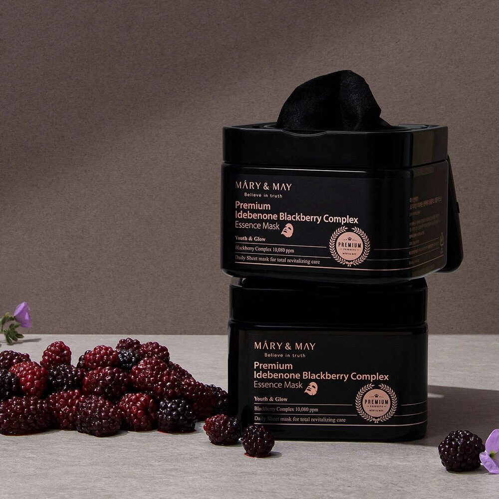mascarilla premium idebenone blackberry Mary&May - galería 9