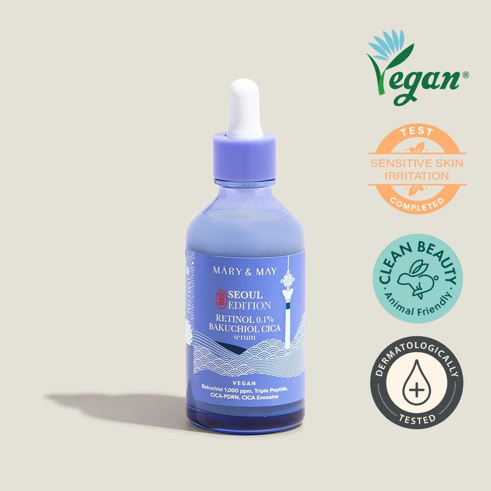 sérum retinol bakuchiol cica Mary&May - textura y aplicación