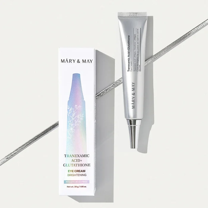 contorno ojos tranexamic glutathione Mary&May - tubo 30g ojeras manchas