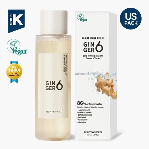 Ginger 6 Like White Blosoon Essense Toner - Textura y detalles
