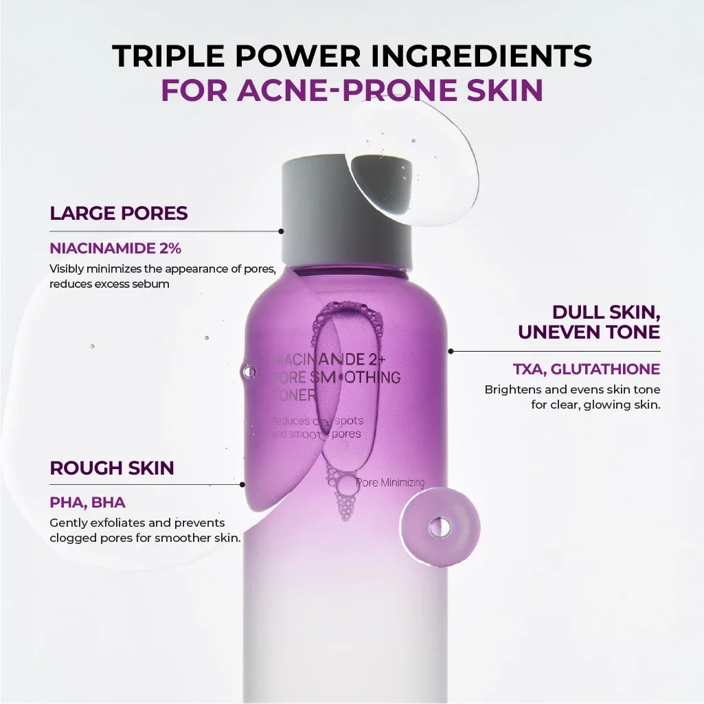 Pore Smoothing Toner - Modo de uso e ingredientes