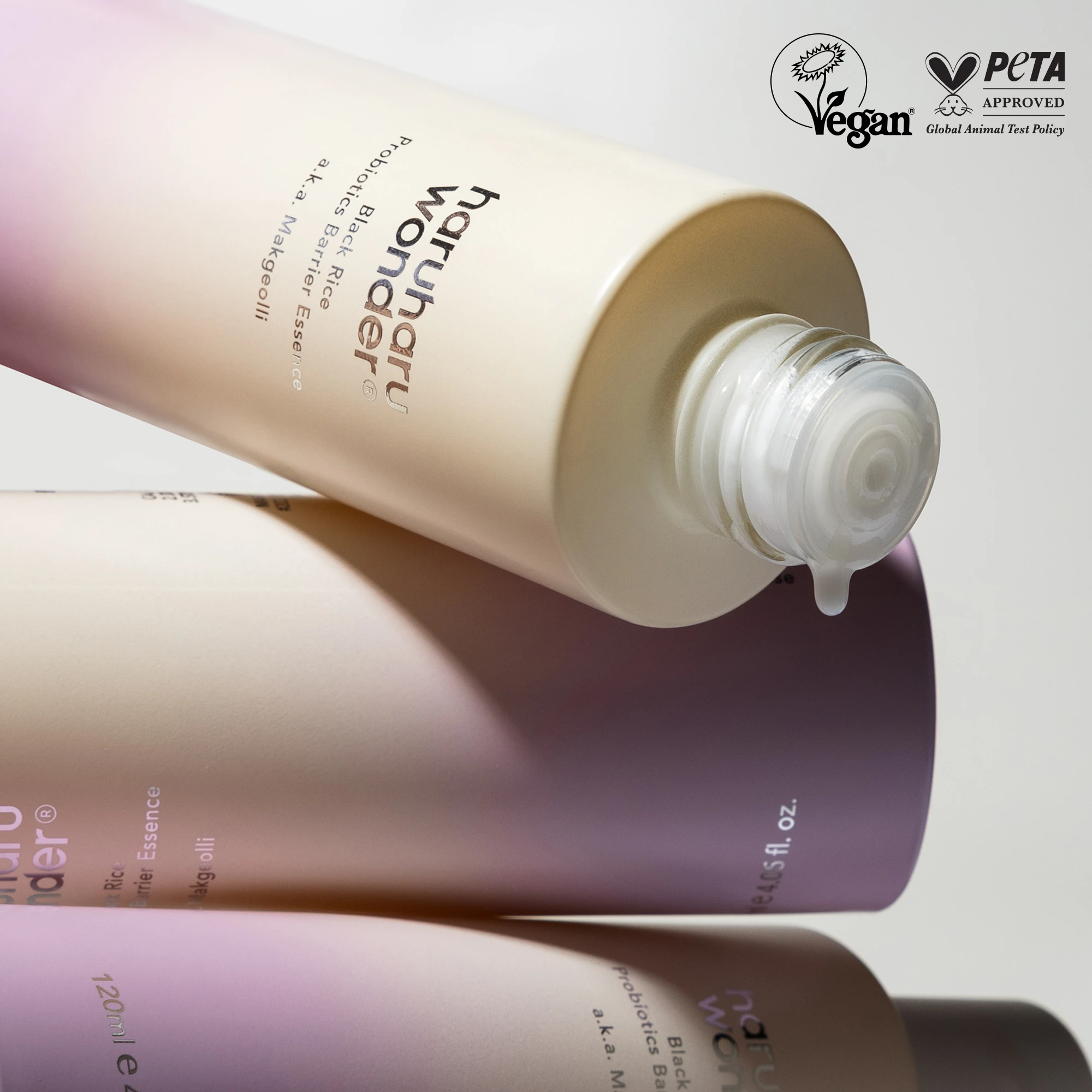 haruharu essence probióticos - Textura y detalles