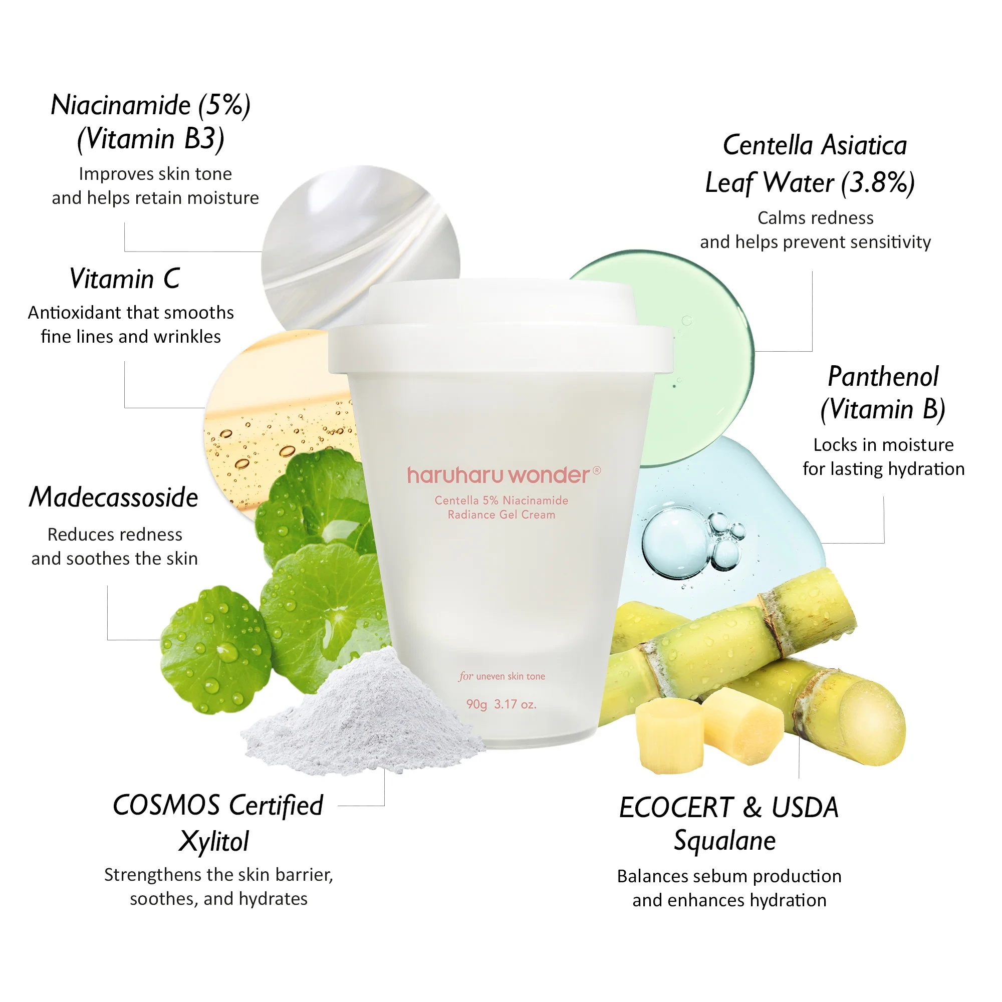 crema niacinamida centella - Modo de uso e ingredientes