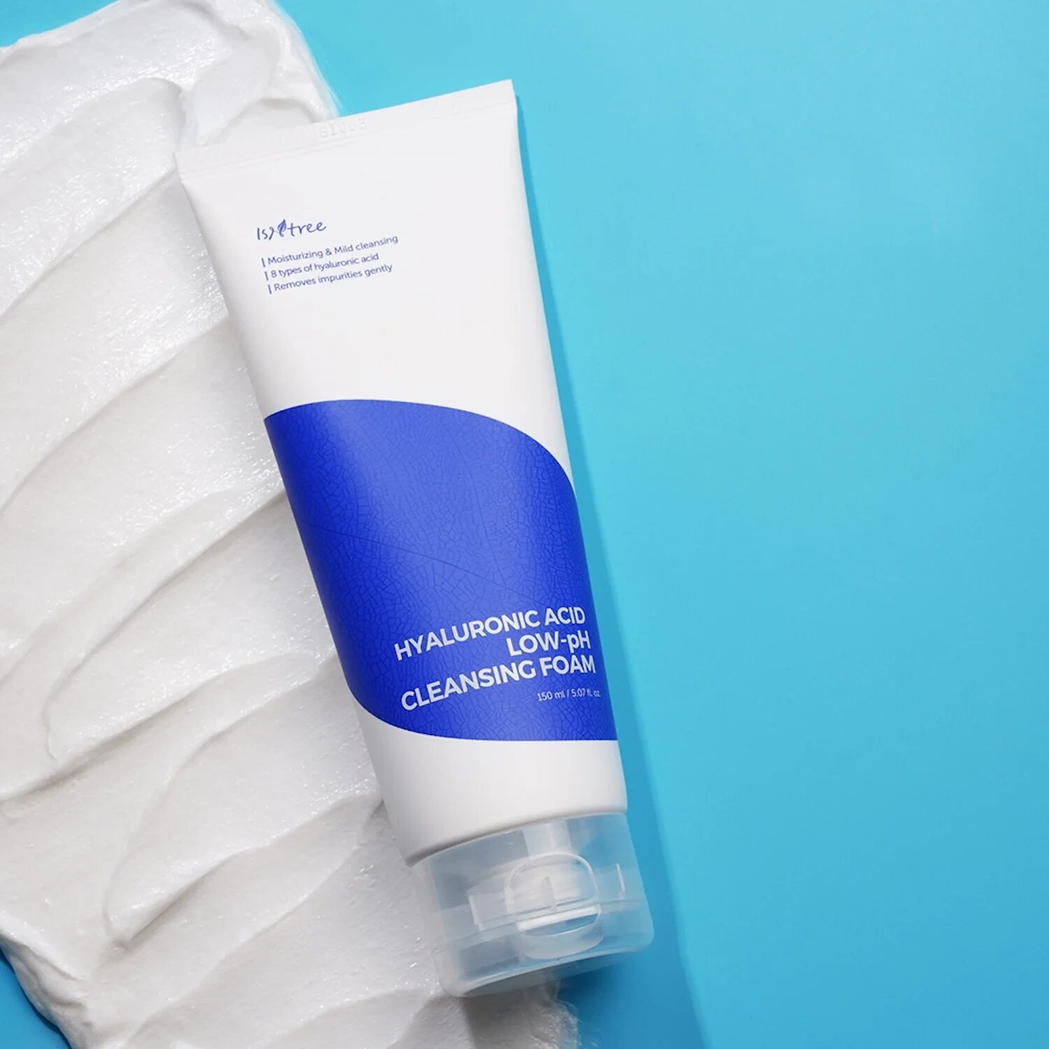 Isntree Hyaluronic Acid Low Ph Cleansing Foam - Textura y detalles