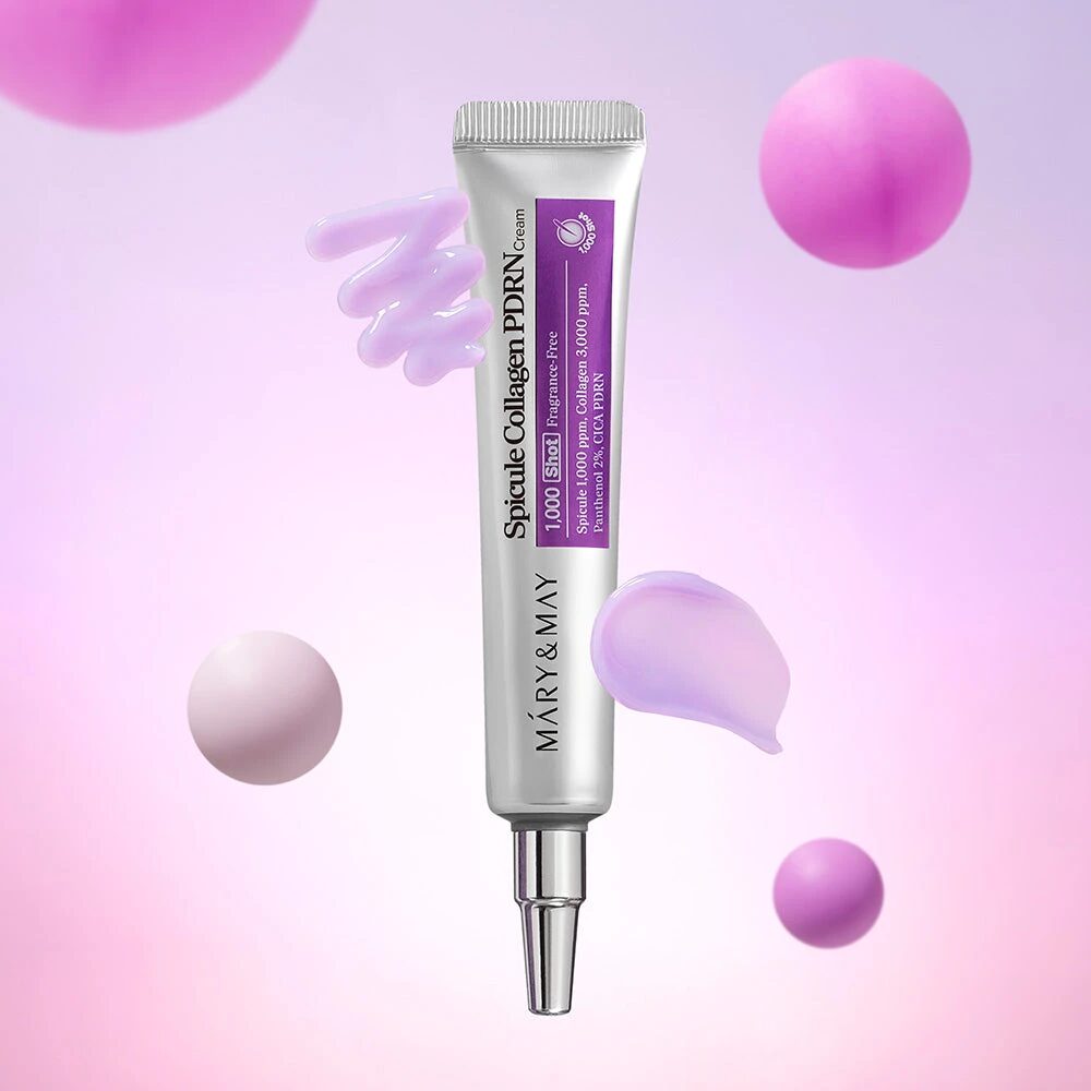 Mary&May Spicule Collagen PDRN Cream - Modo de uso e ingredientes