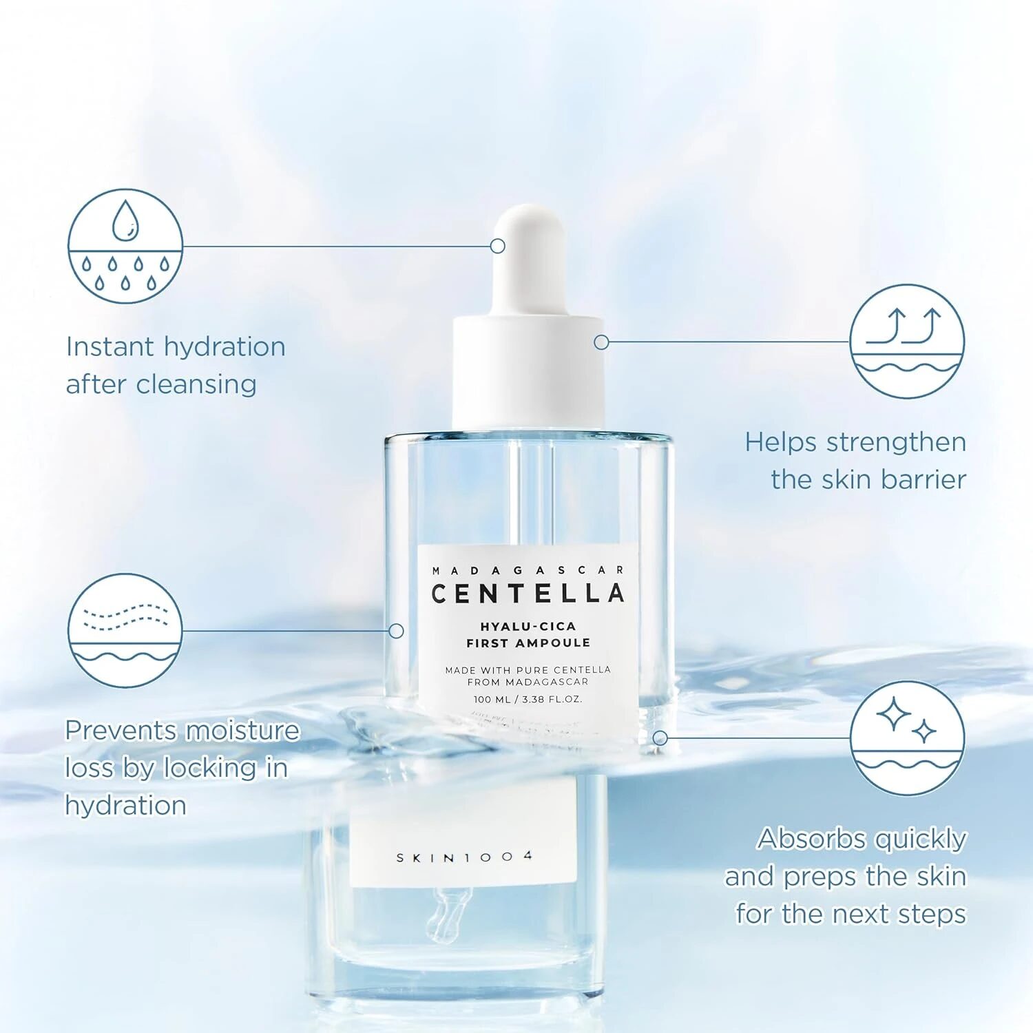 Hyalu-Cica First Ampoule - Modo de uso e ingredientes
