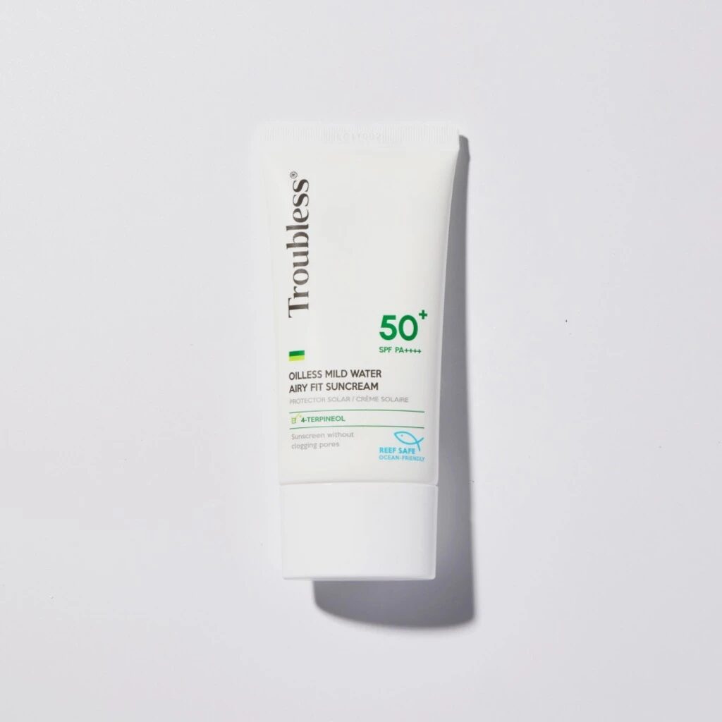 Troubless Oiless Mild Water Airy Fit Suncream 50+SPF PA++++ - Textura y detalles