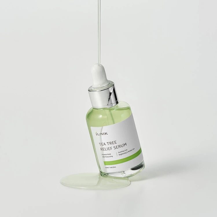iUNIK Tea Tree Relief Serum - Textura y detalles