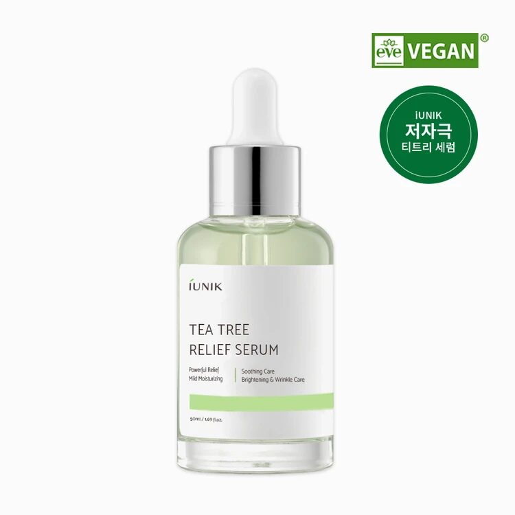 iUNIK Tea Tree Relief Serum - Modo de uso e ingredientes